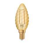 Ledvance Vintage 1906 LED E14 Kronljus Guld 1.5W 120lm - 824 Extra Varm Vit | Ersättare 12W