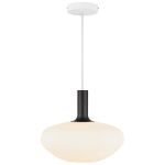 Nordlux Alton Pendellampa Glas Svart | Passande för E27