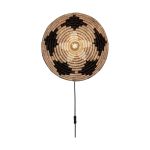 Good&Mojo Vägglampa Andros Svart/Natural | Passande för 1x E27 