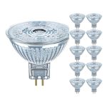 Flerpack 10x Ledvance Performance LED Spot Reflektor GU5.3 MR16 5W 345lm 36D - 927 Extra Varm Vit | Bästa färgåtergivning - Dimbar - Ersättare 35W