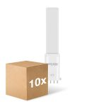 Flerpack 10x Noxion Lucent PL-S LED  4.3W - 830 Varm Vit | 4-Stift - Ersättare 9W
