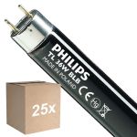 Flerpack 25x Philips MASTER TL-D 36W - Blacklight Blå | 120cm