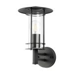 Eglo Vägglampa Lisio 1 Rostfritt Stål Svart | IP44 - Passande för 1x E27