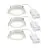 Flerpack 3x Nordlux Downlight Olea Vit 4.4W 345lm 110D - 930 | 68mm - IP65 - Bästa Färgåtergivning