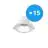 Flerpack 15x Noxion LED Downlight Apollo 9W 1100lm 60D - 830 Varm Vit | 145mm - Utskärning   120mm - UGR 