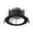 Noxion LED Spot Ares Djup ring Svart 6W 540lm 927-940 3CCT - med Inre Ring Silver | Utskärning   68mm