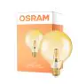 Osram Vintage 1906 LED E27 Globe Filament Guld 125mm 2.8W 200lm - 824 Extra Varm Vit | Ersättare 25W
