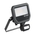 Ledvance LED Strålkastare Aluminium Svart 17W 2200lm 100D - 830 Varm Vit | IP65 - Rörelse- Och Ljussensor - Symmetrisk