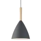 DFTP by Nordlux Pure 20 Pendellampa Metall och Trä Grå | Passande för E27