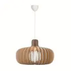 Nordlux Hazo 65 Pendellampa Trä Brun | Passande för 1x E27