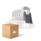 Flerpack 4x Ledvance LED Spot Adjust Aluminium Vit 8W 720lm 36D - 940 Kallvit | Utskärning   68mm - IP20 - Bästa färgåtergivning - Dimbar