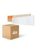 Flerpack 4x Ledvance LED Panel Kompakt Aluminium Vit 33W 3630lm - 840 Kallvit | 120x30cm - UGR < 19