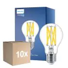 Flerpack 10x Philips Master LED E27 Päron Filament Klar 10.5W 1521lm - 922-927 Dim To Warm | Bästa Färgåtergivning - Dimbar - Ersättare 100W