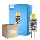 Flerpack 10x Philips LED Capsule CorePro G4 Klar 1W 100lm - 827 Extra Varm Vit | Ersättare 10W 