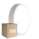 Flerpack 10x Ledvance LED Plafond Runda Vit 9.5W 1220lm - 830-840 CCT | 262mm - IP65