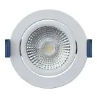 EcoDim Infälld Spot Vit 6W 450lm 60D 827- 860 Justerbar Vit | RGB - 85mm - Utskärning   75mm - IP54 - Zigbee Dimbar