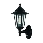 Eglo Vägglampa Duanera Svart | IP44 - Passande för 1x E27 - Rörelsesensor