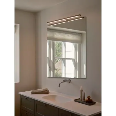 Nordlux Marlee 80 Vägglampa Aluminium Svart 11.5W 1000lm - 930 Varm Vit | IP44 - Bästa Färgåtergivning
